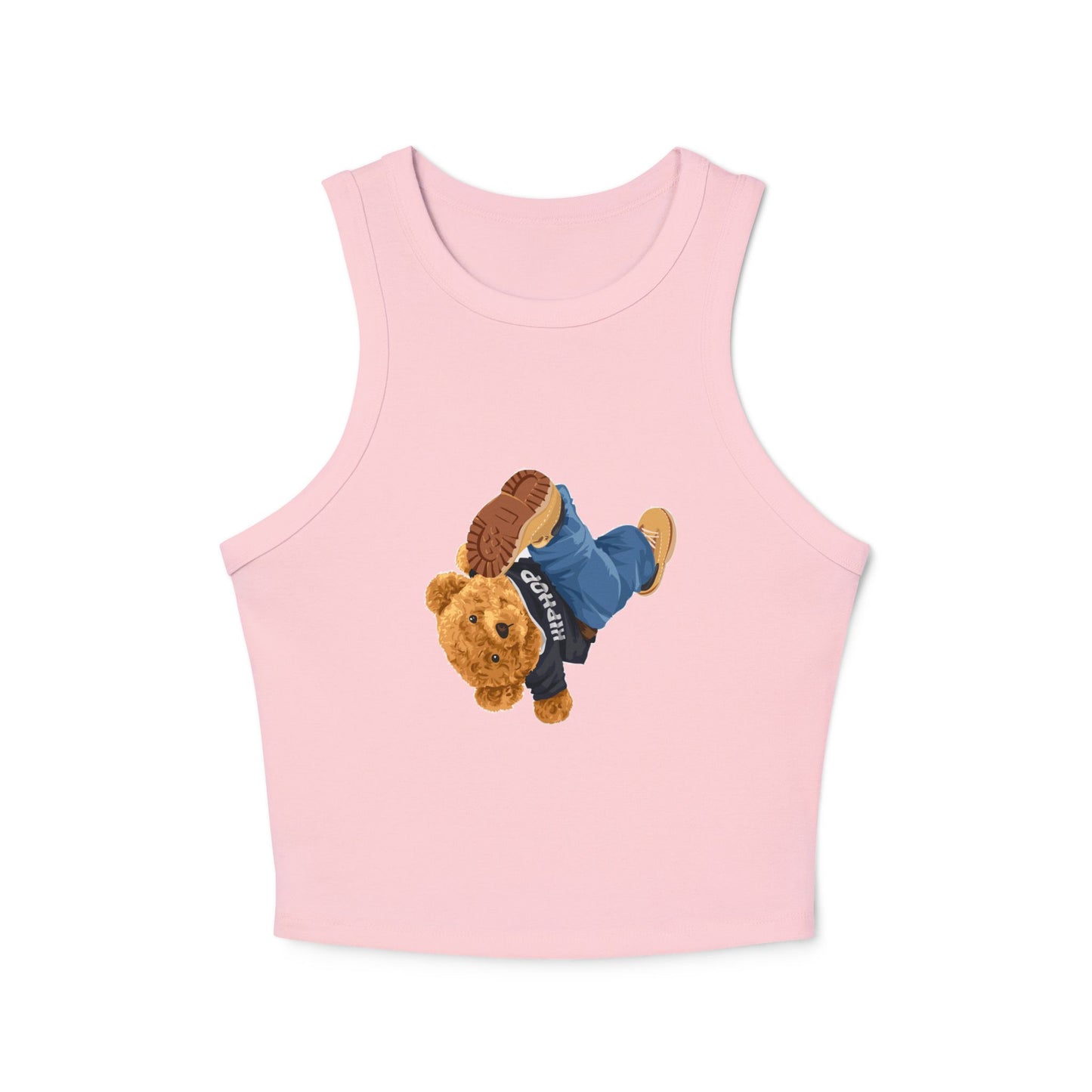 Princess Grace Cute Teddy Bear Racer Tank Top for Women