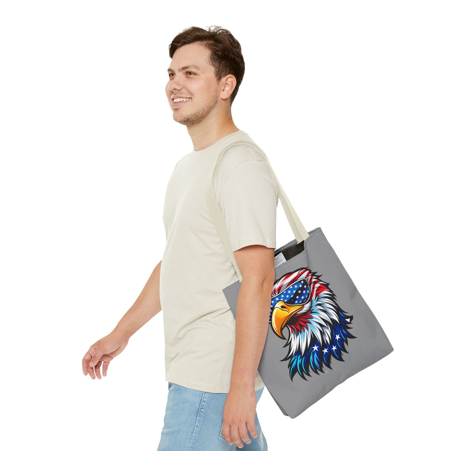 Princess Grace Patriotic Eagle Tote Bag Stylish American Flag Design for Celebrations