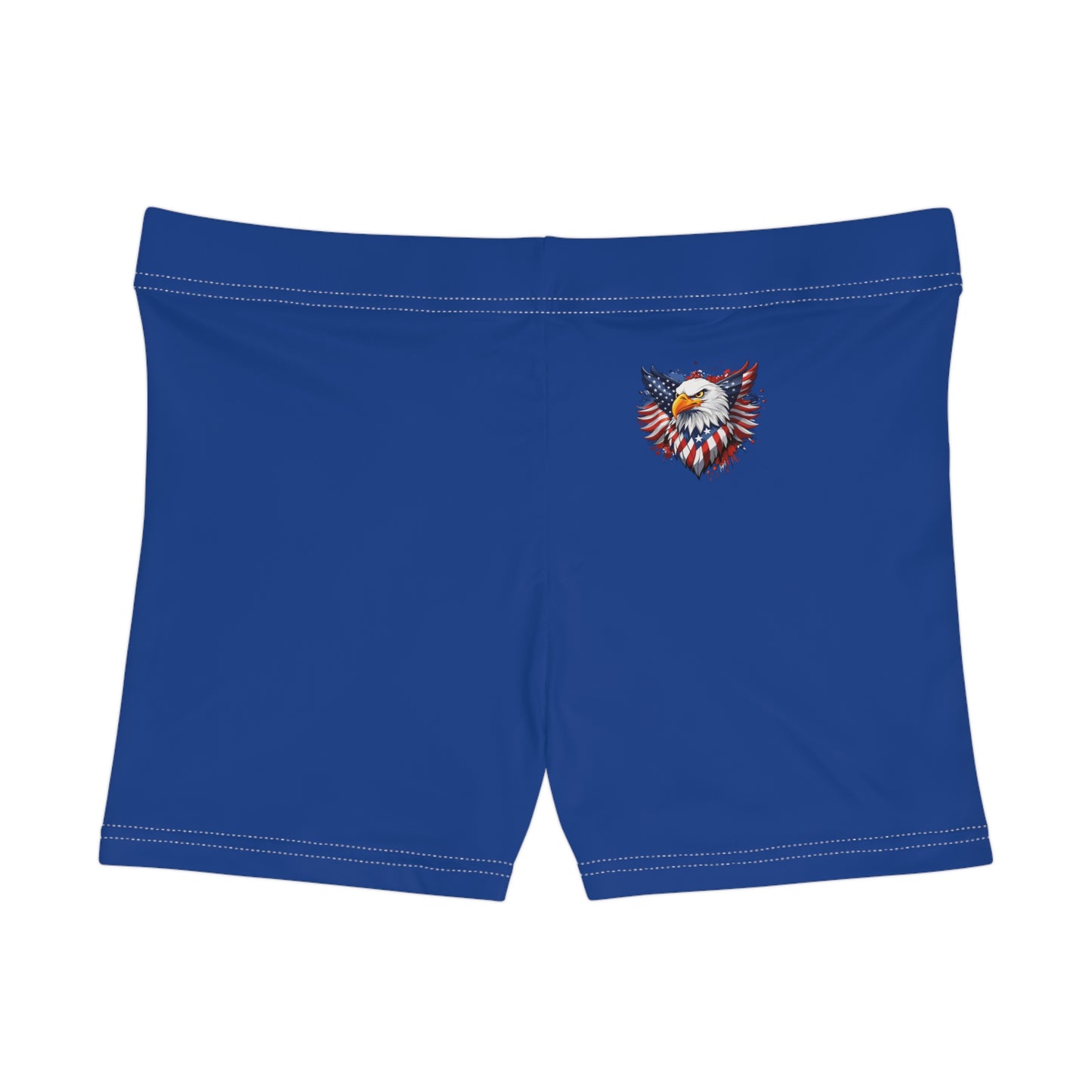 Princess Grace Patriotic Eagle Women's Shorts USA Flag Inspired Activewear
