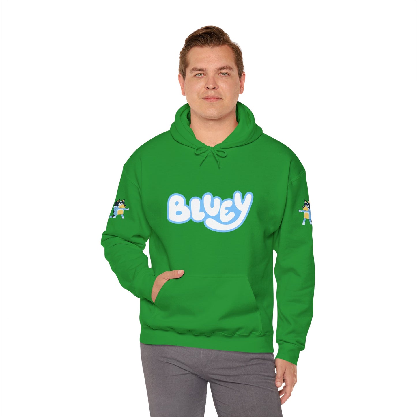 Princess Grace Bluey Unisex Heavy Blend Hoodie Cozy Cartoon Sweatshirt for Kids & Adults