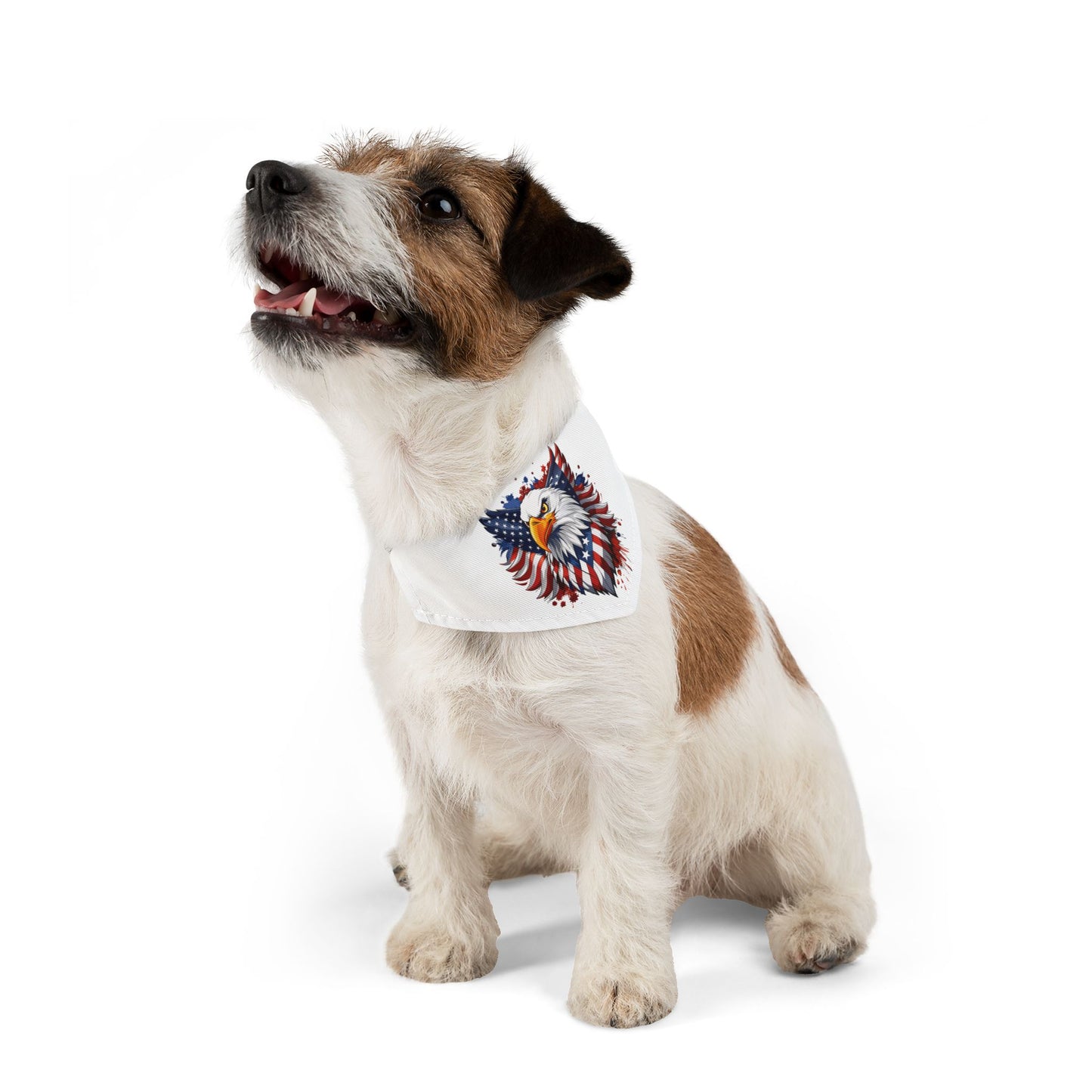 Princess Grace Patriotic Eagle Pet Bandana Collar Independence Day Dog Accessory