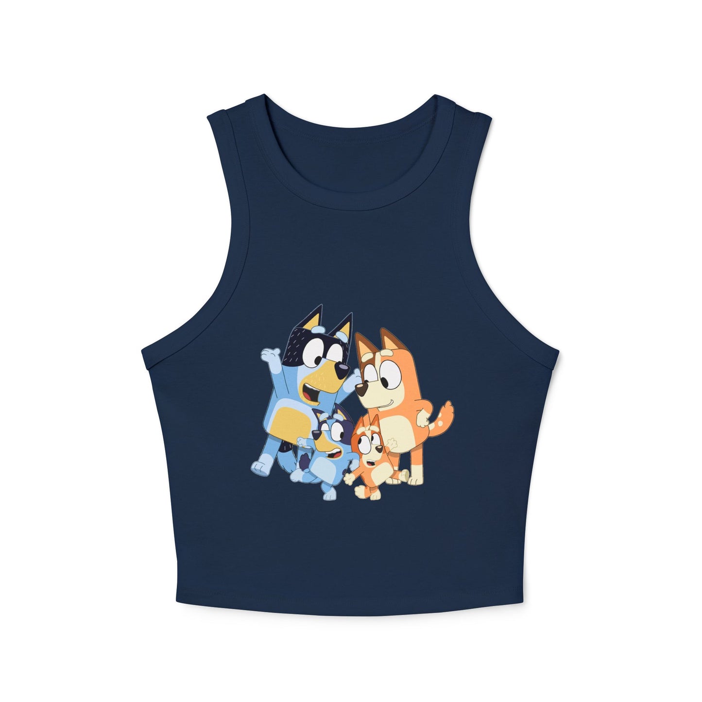 Princess Grace Cute Bluey Character Racer Tank Top