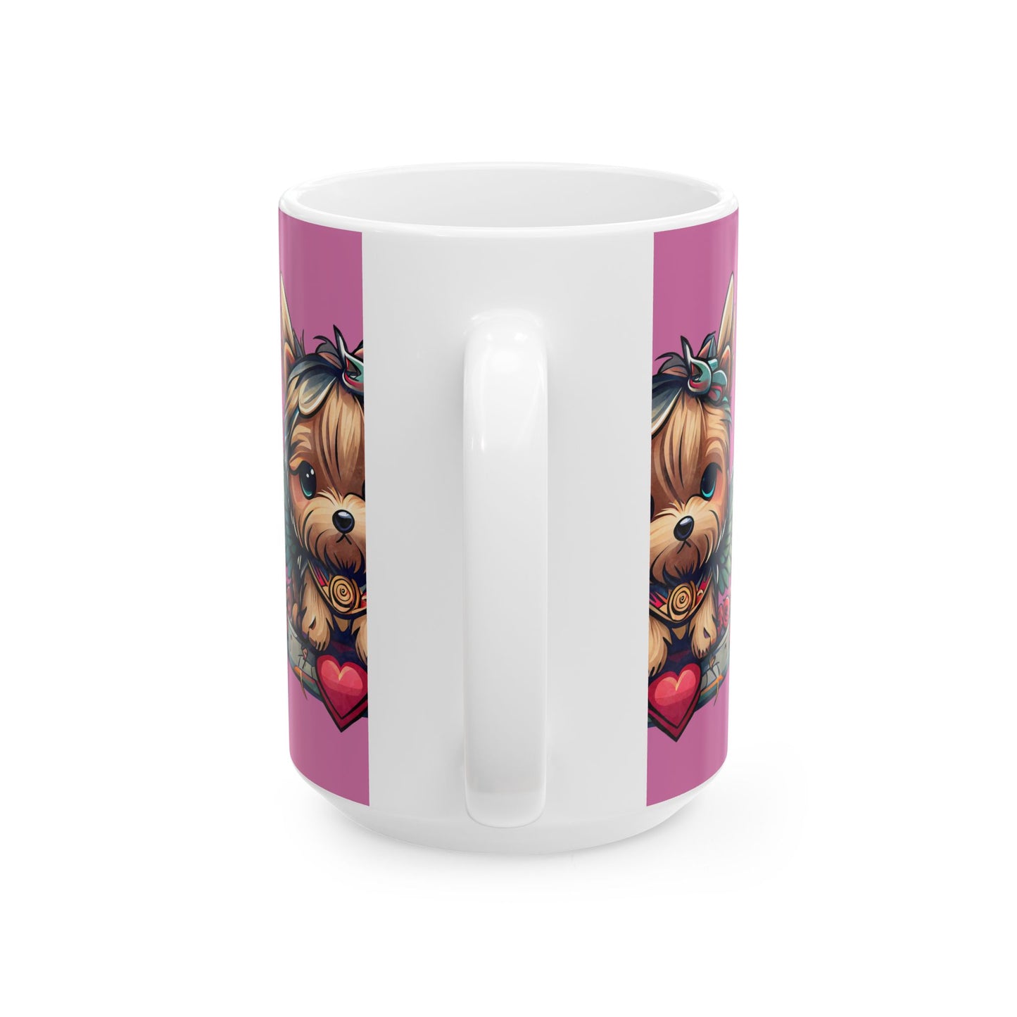 Princess Grace Cute Angelic Yorkie Ceramic Mug Perfect Gift for Pet Lovers