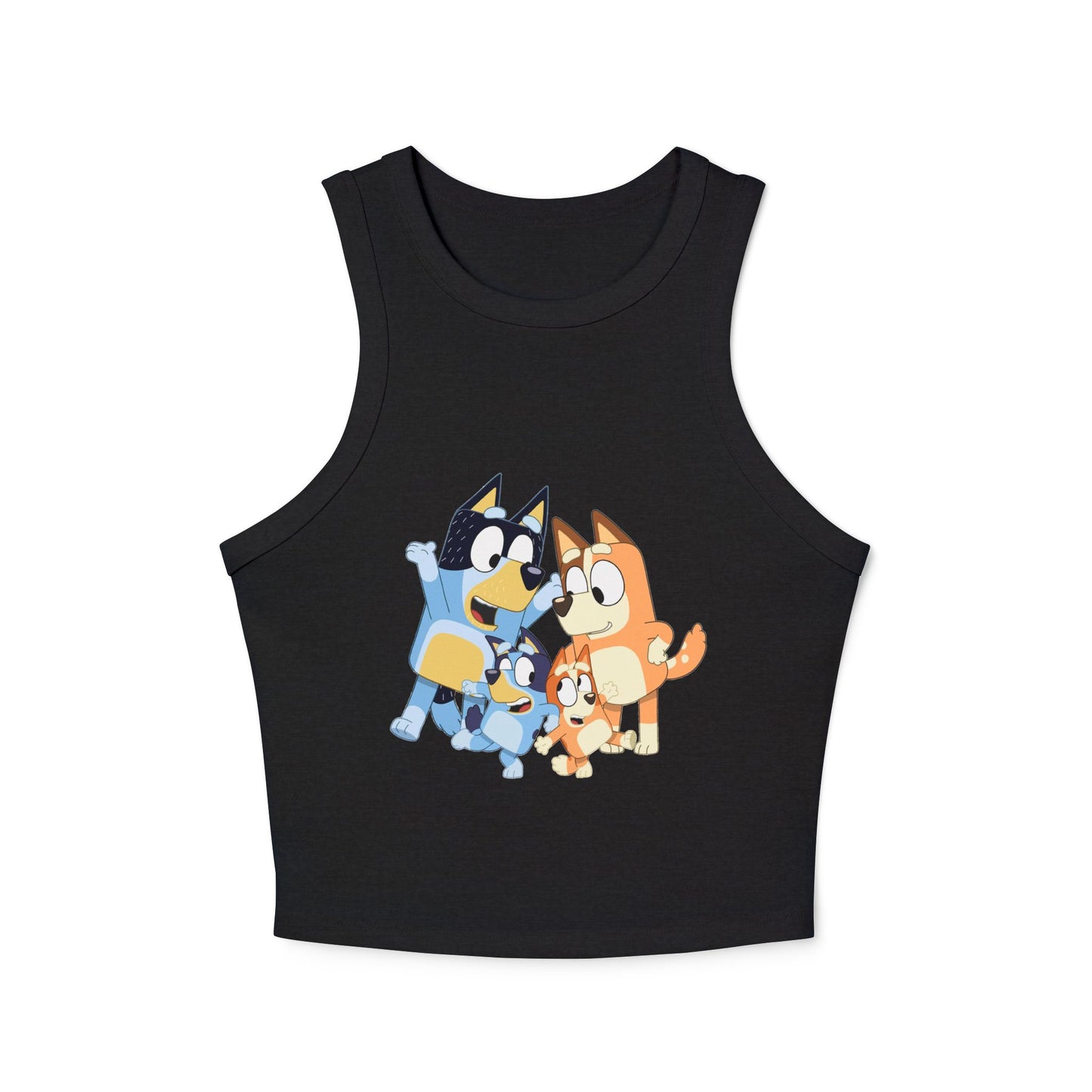 Princess Grace Cute Bluey Character Racer Tank Top