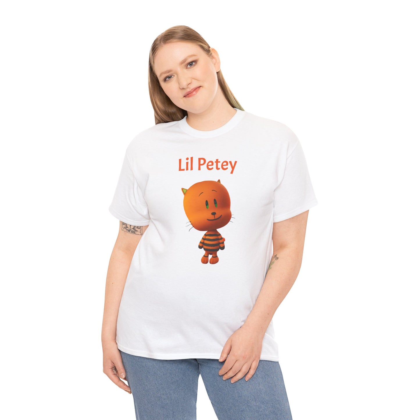 Princess Grace Lil Petey Unisex Heavy Cotton Tee Fun & Playful Cartoon T-Shirt for Kids and Adults