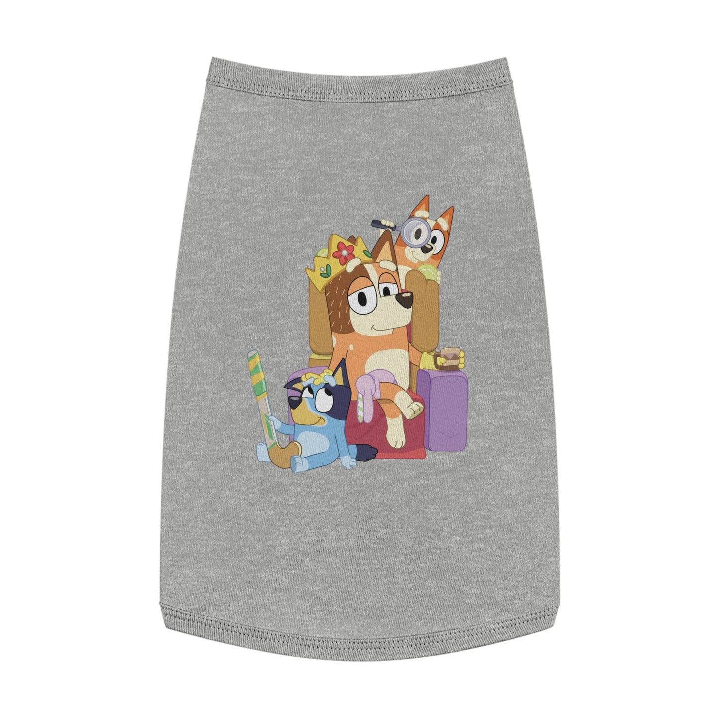 Princess Grace BLUEY Fun Pet Tank Top Adorable Cartoon Design for Your Furry Friend