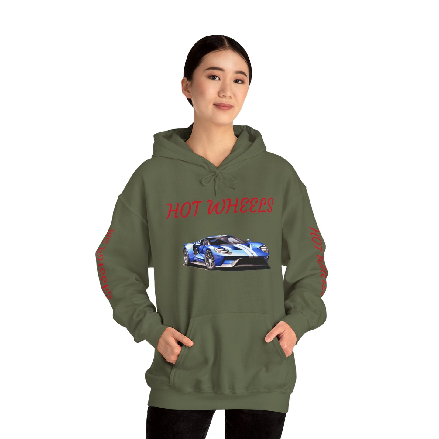 Princess Grace Hot Wheels Unisex Heavy Blend Hoodie Sporty Car Design for Car Enthusiasts