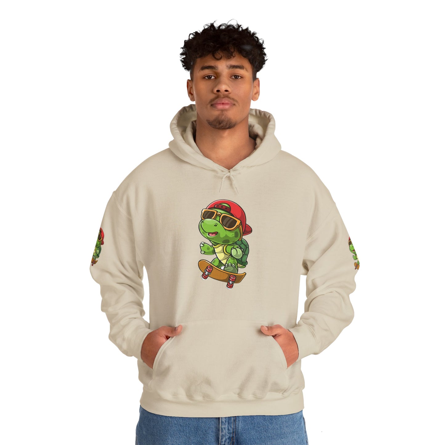 Princess Grace Cool Skateboarding Turtle Unisex Hoodie Fun and Stylish