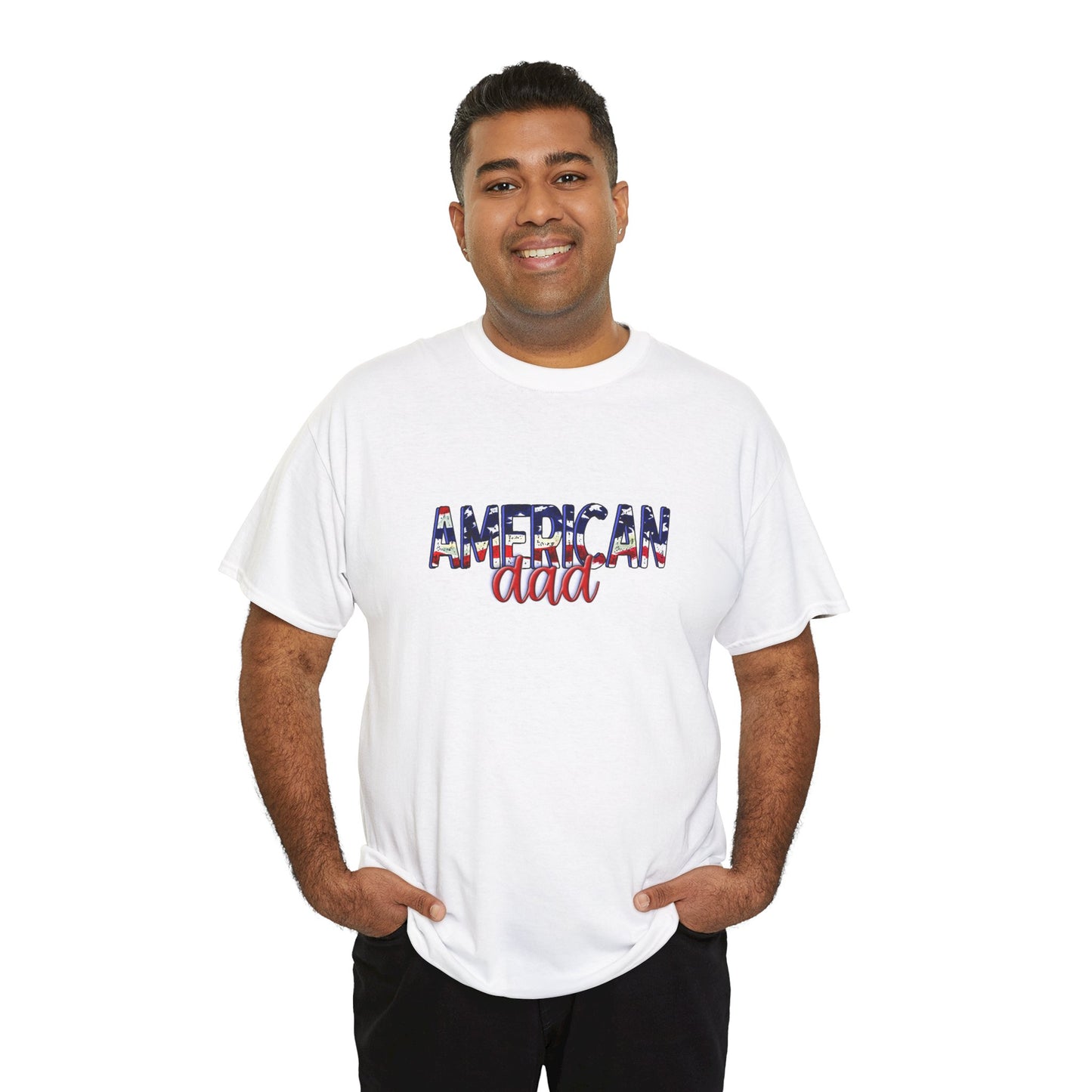 Princess Grace Patriotic American Dad Tee Unisex Heavy Cotton T-Shirt