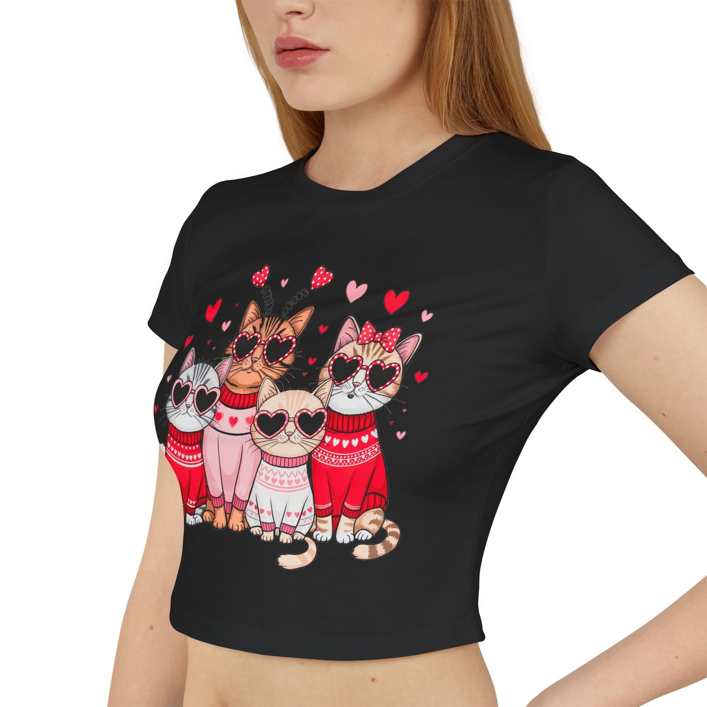 Princess Grace Cute Cat Love Women's Baby Tee Perfect Gift for Cat Lovers