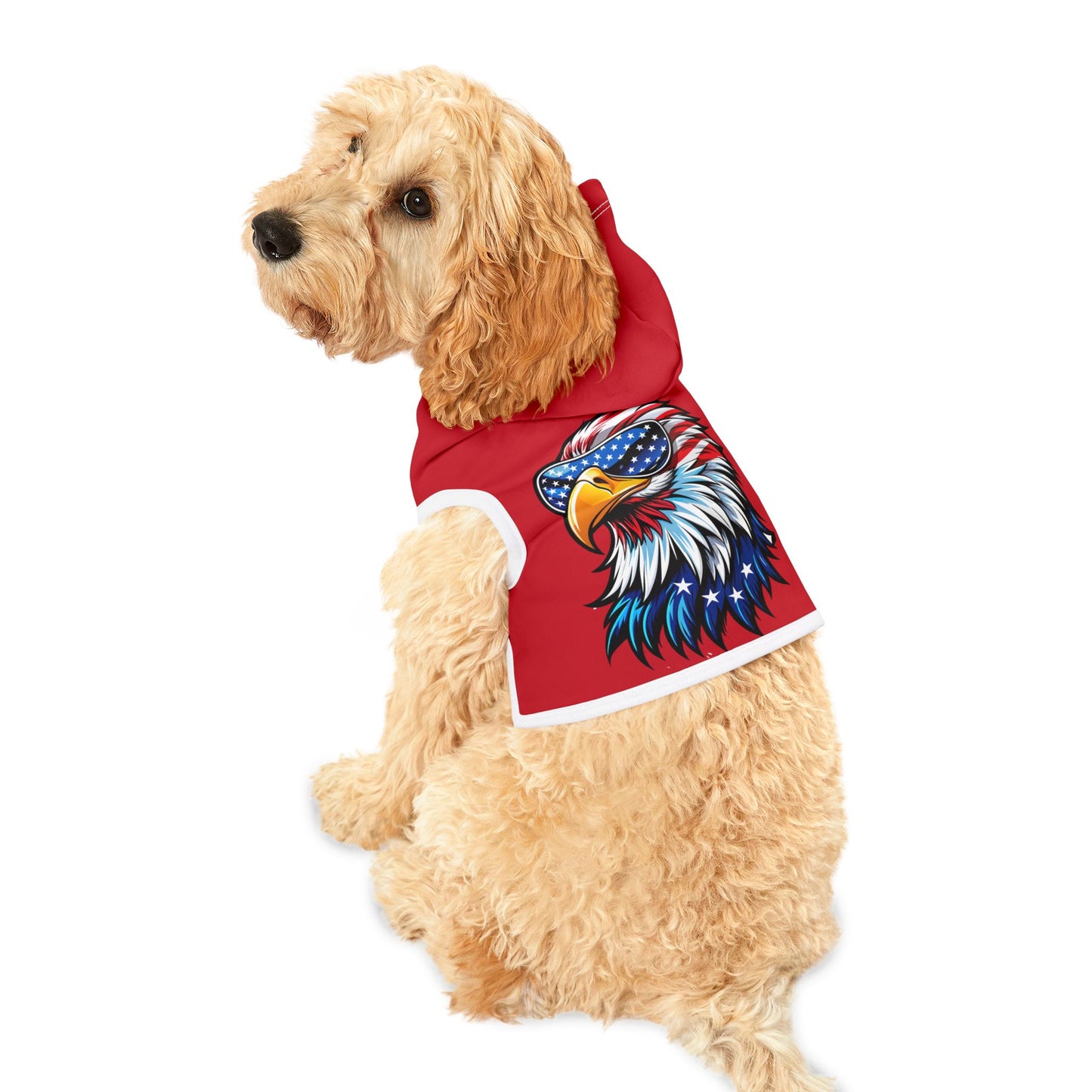 Princess Grace Patriotic Eagle Pet Hoodie for Stylish Dogs