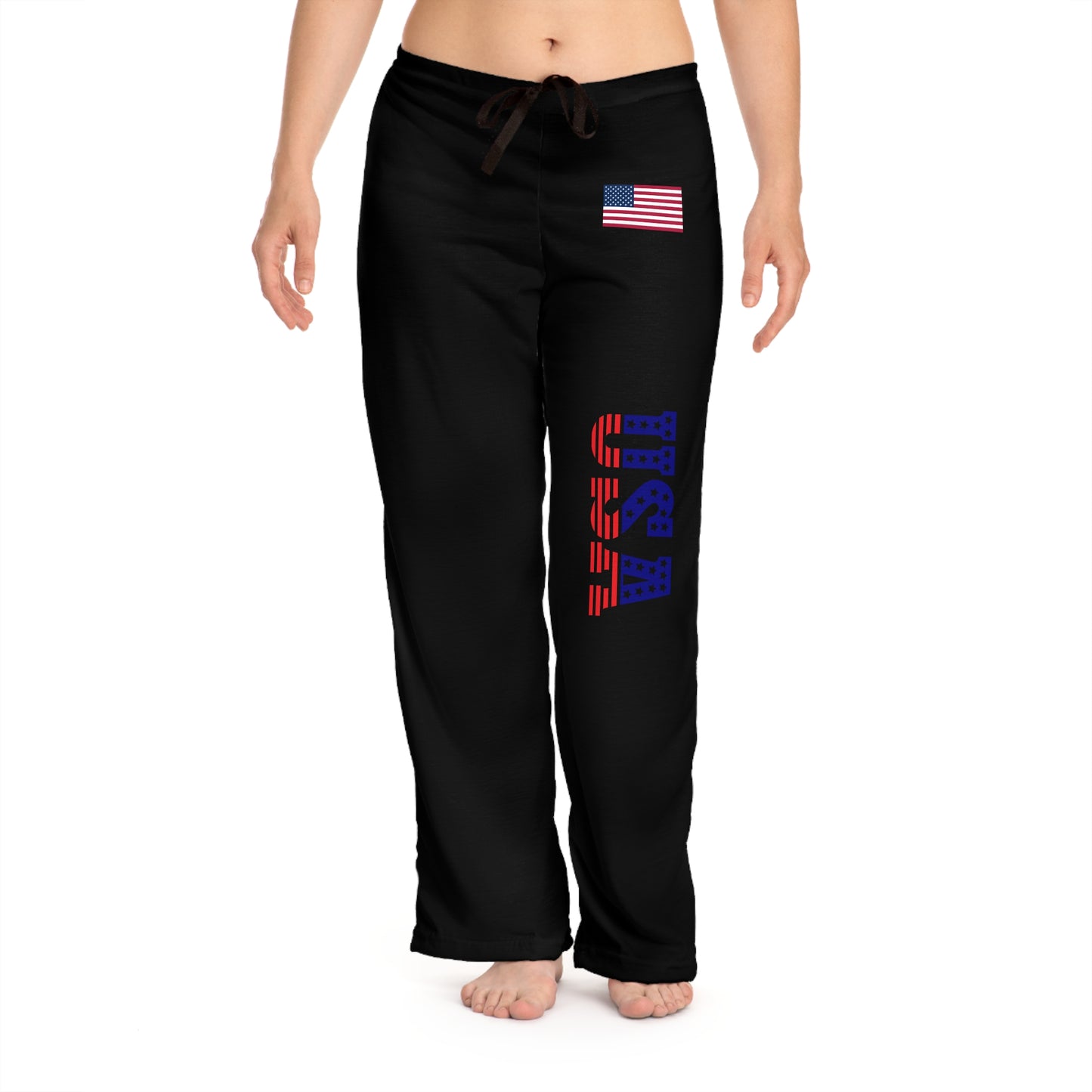 Princess Grace USA Flag Pajama Pants Comfortable Sleepwear for Independence Day & Relaxation
