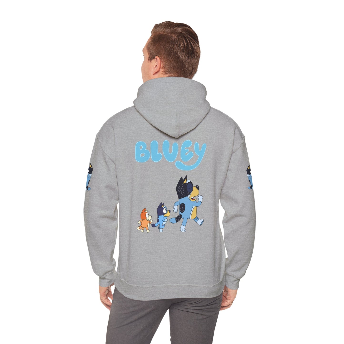 Princess Grace Bluey Unisex Hoodie Cozy Cartoon Sweatshirt for Kids & Adults