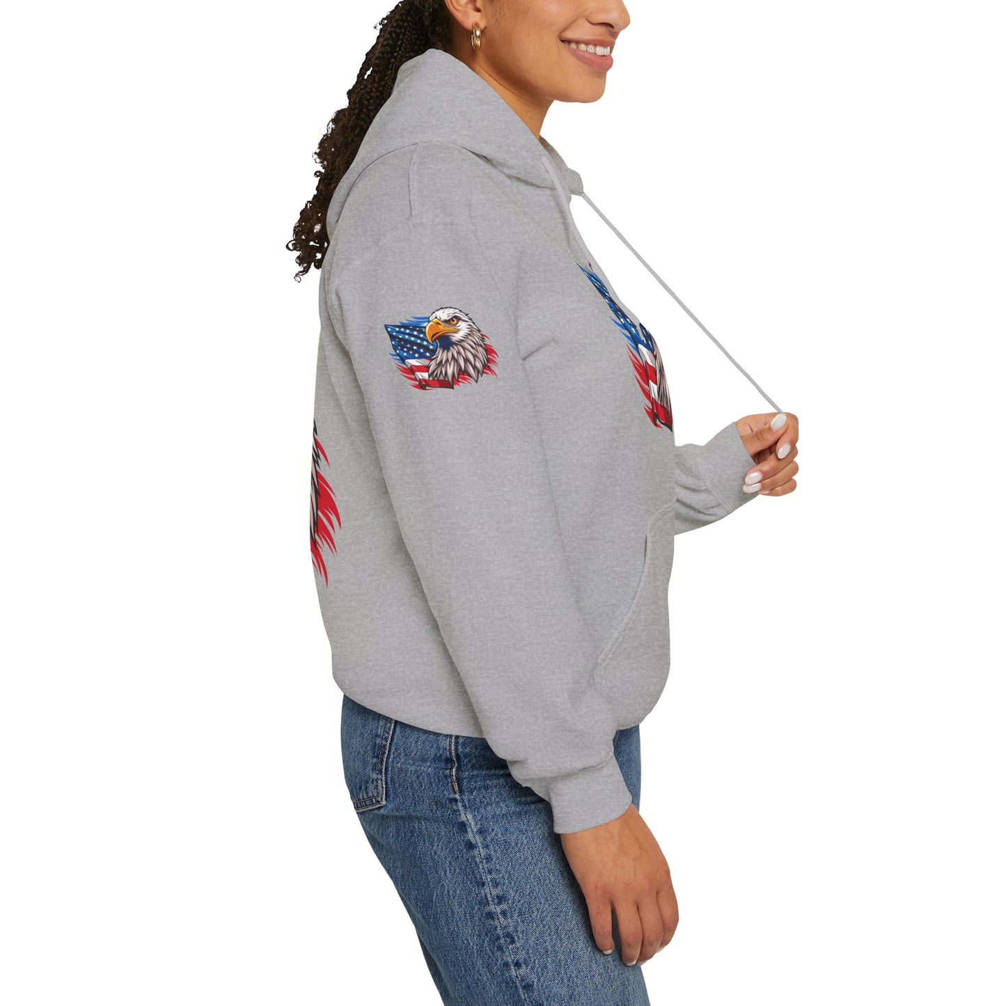 Princess Grace Patriotic Eagle Unisex Heavy Blend Hoodie