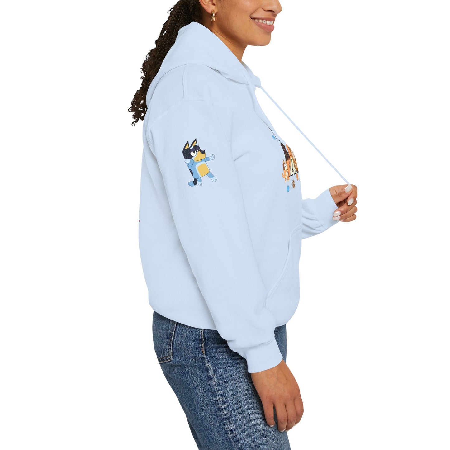 Princess Grace Bluey Blissful Mom Unisex Heavy Blend Hoodie Celebrate Motherhood with Style
