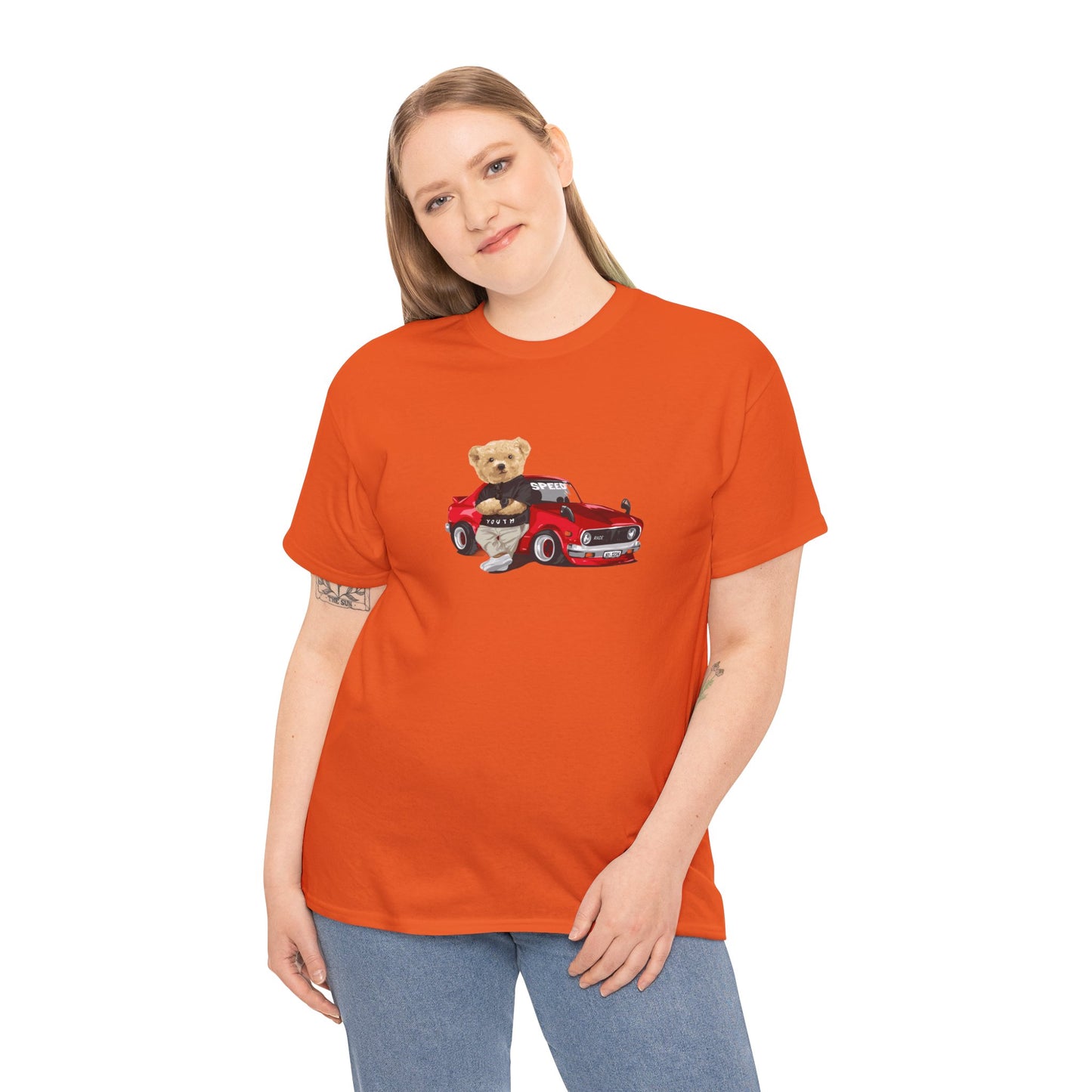 Princess Grace Cute Teddy Bear Unisex Heavy Cotton Tee Casual Wear for All Ages