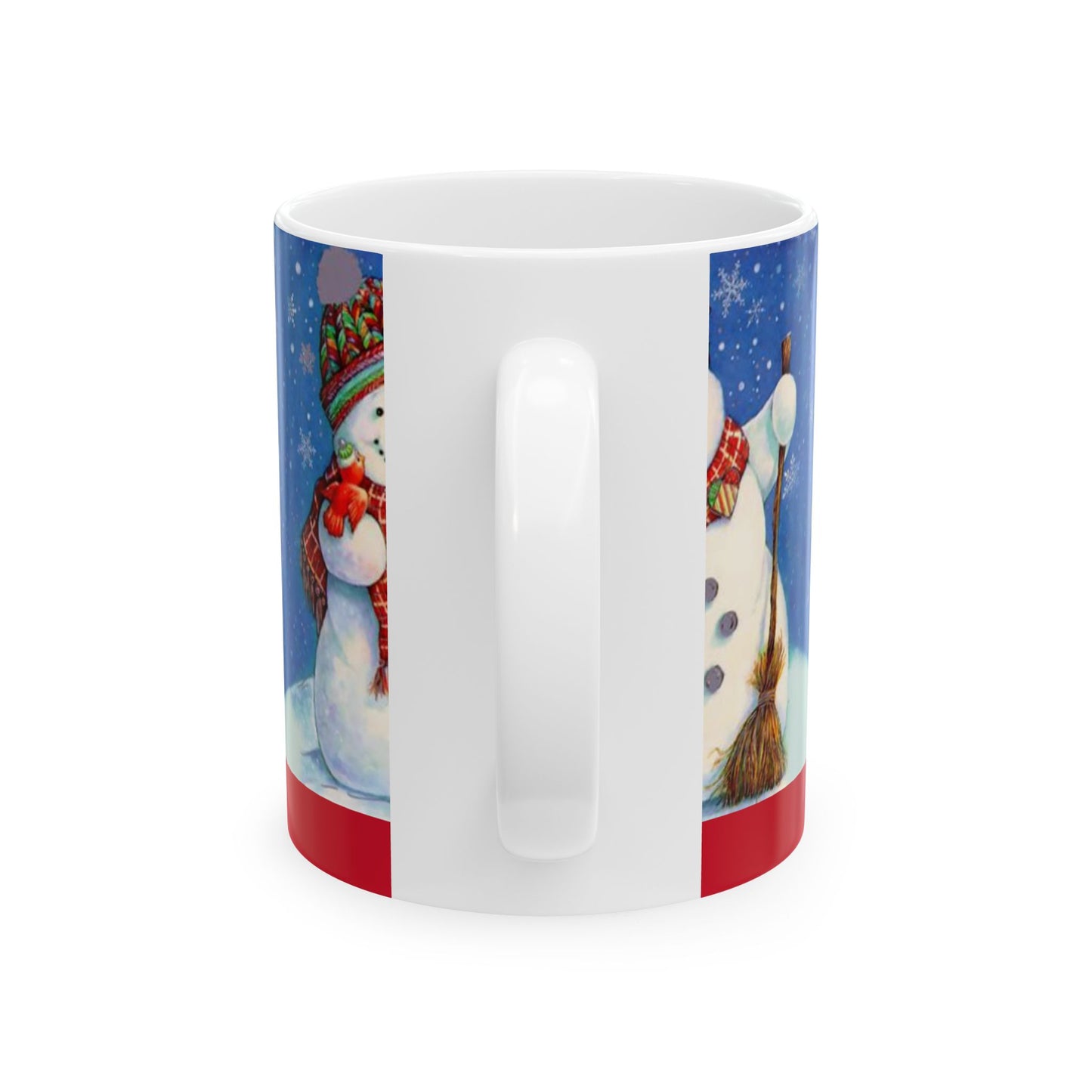 Princess Grace Festive Snowman Ceramic Mug Perfect for Winter Holidays