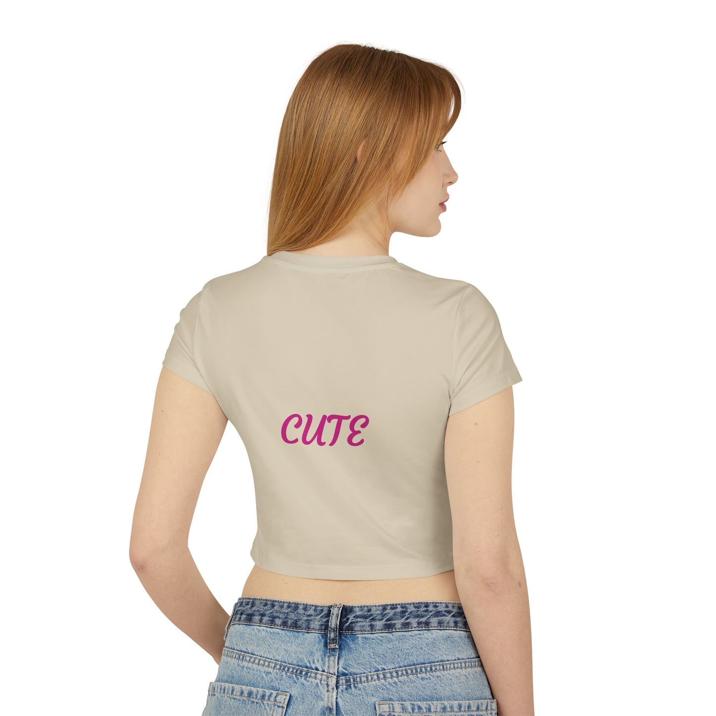 Princess Grace Trendy Women's Baby Tee with Cool Bear Design Cute & Fun Casual Shirt for Everyday Wear