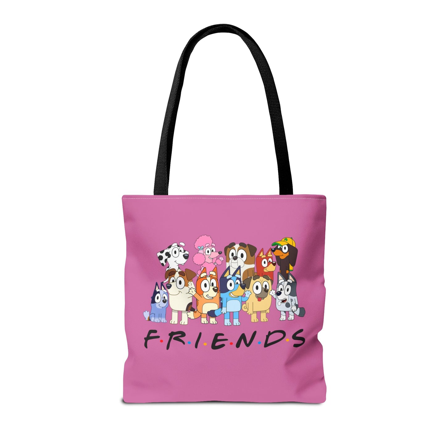 Princess Grace Bluey F.R.I.E.N.D.S Cartoon Tote Bag Fun & Playful Design for Animal Lovers