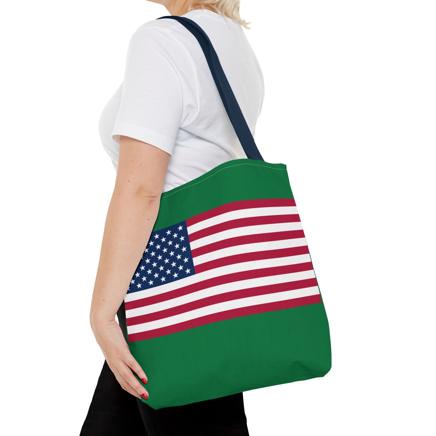 Princess Grace Patriotic Tote Bag USA Flag Design, Perfect for Independence Day