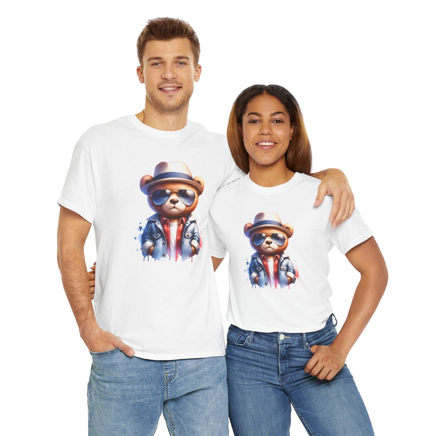 Princess Grace Cool Bear Graphic Unisex Heavy Cotton Tee