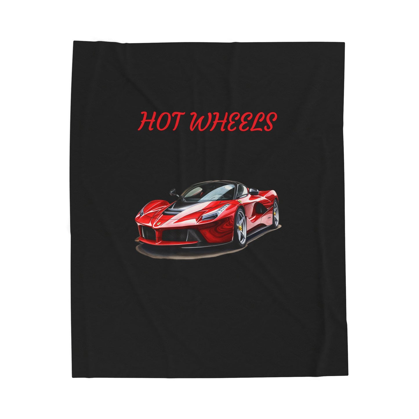Princess Grace Hot Wheels Velveteen Plush Blanket Cozy Car Themed Throw for Racing Enthusiasts