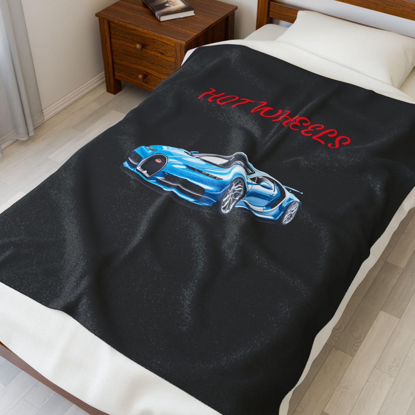 Princess Grace Hot Wheels Velveteen Plush Blanket Cozy Stylish Throw for Car Enthusiasts