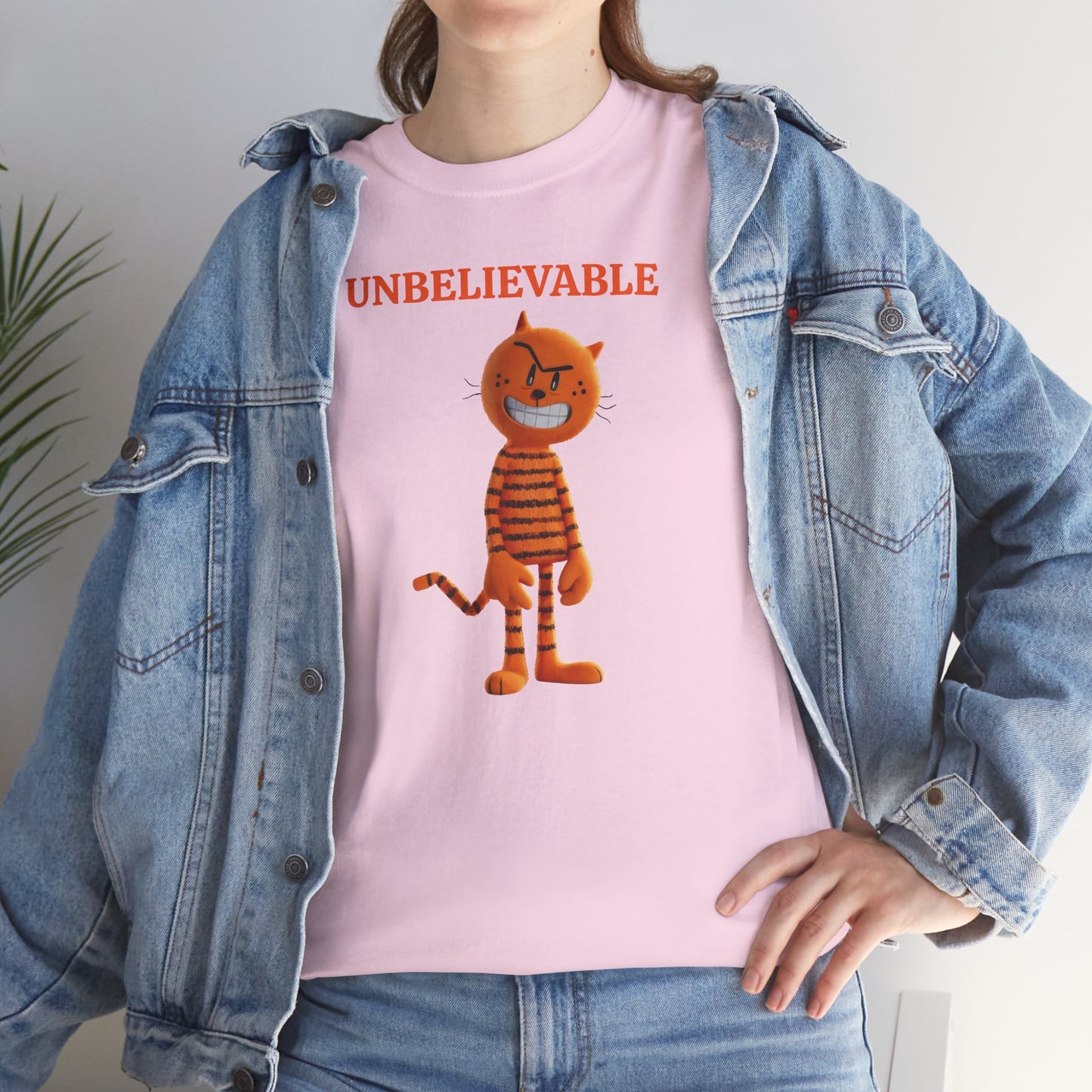 Princess Grace Unbelievable Cat Graphic Unisex Heavy Cotton Tee