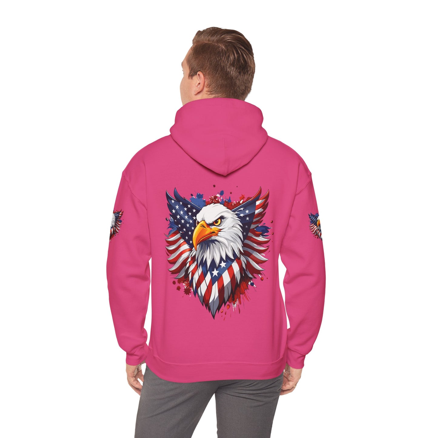 Princess Grace Patriotic Eagle Hoodie Unisex Heavy Blend Hooded Sweatshirt
