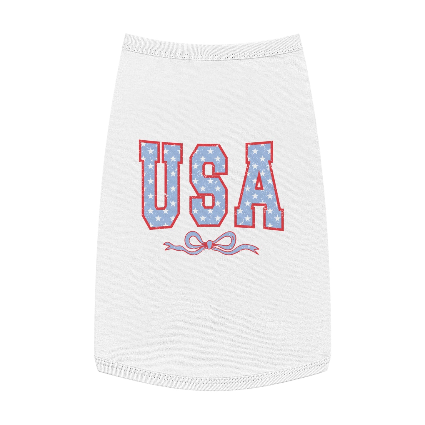 Princess Grace USA Stars Pet Tank Top Patriotic Dog Apparel for 4th of July & Independence Day