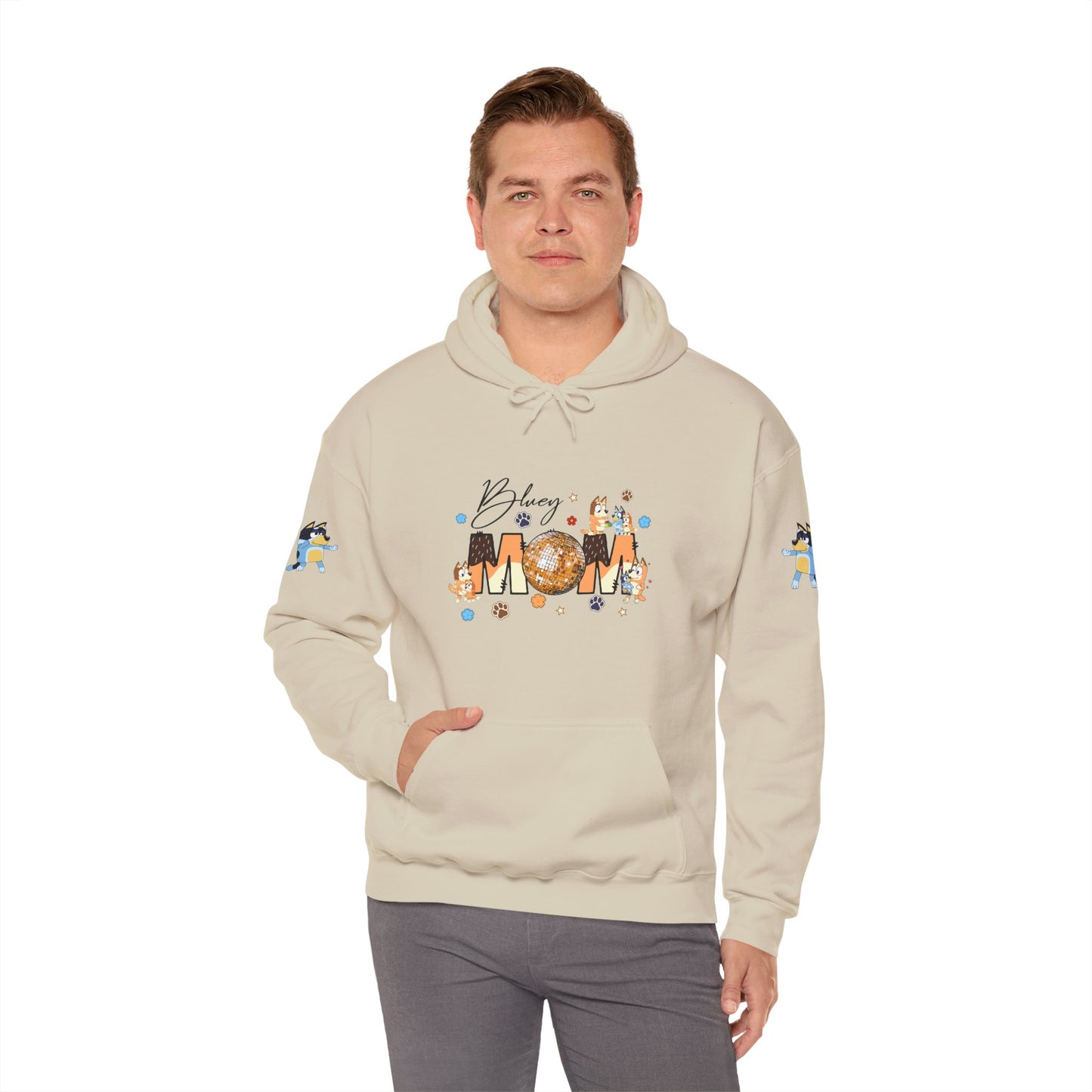 Princess Grace Bluey Blissful Mom Unisex Heavy Blend Hoodie Celebrate Motherhood with Style