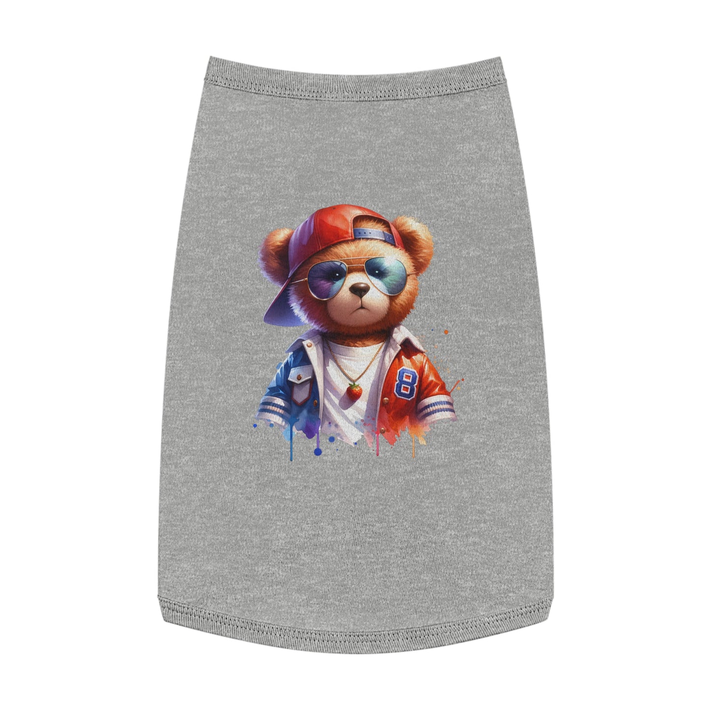 Princess Grace CUTE Cool Bear Pet Tank Top Stylish Dog Apparel for Fun Outings