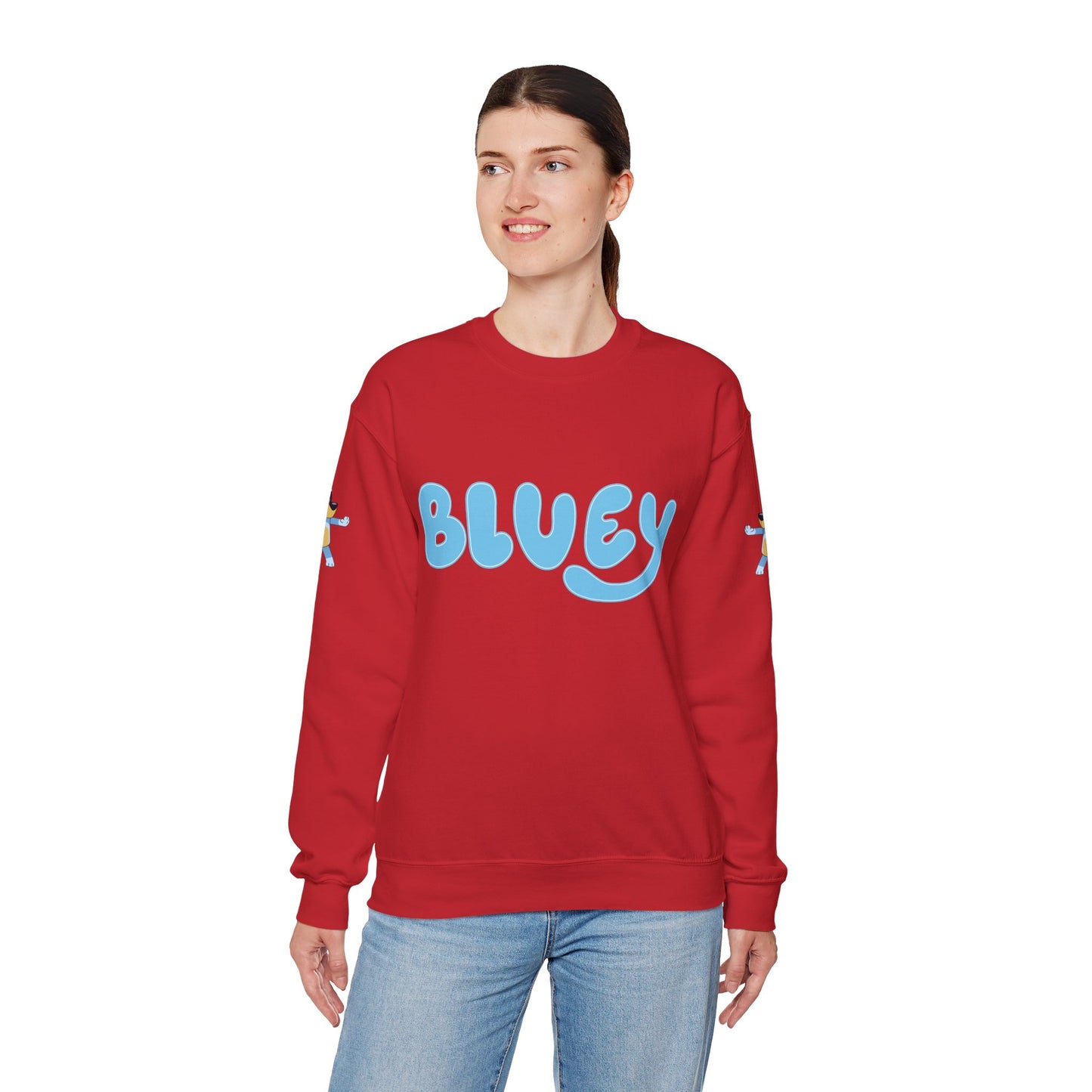 Princess Grace Bluey Unisex Crewneck Sweatshirt Cozy Cartoon Apparel for Kids and Adults