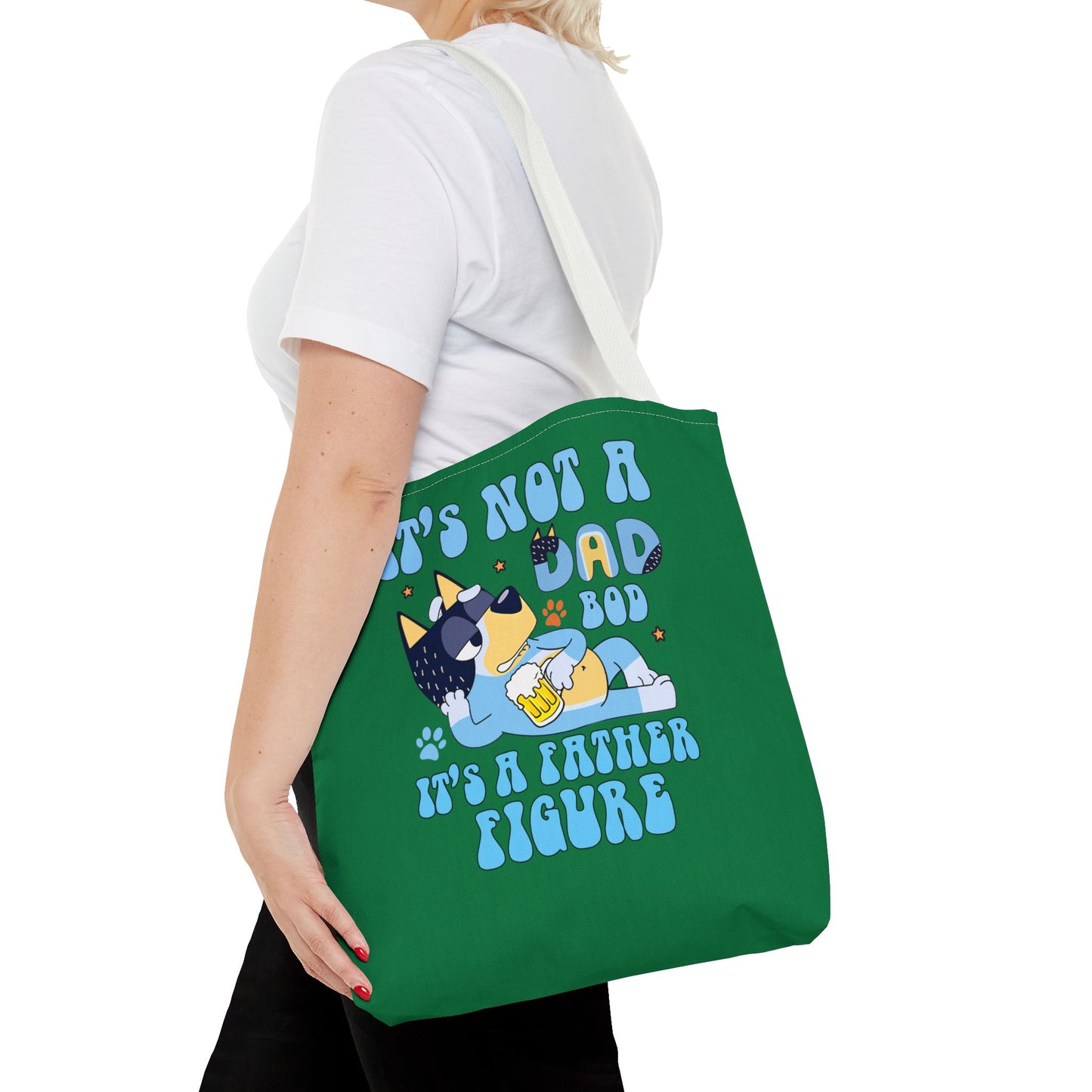 Princess Grace Funny Dad Tote Bag "It's Not a Dad Bod, It's a Father Figure"
