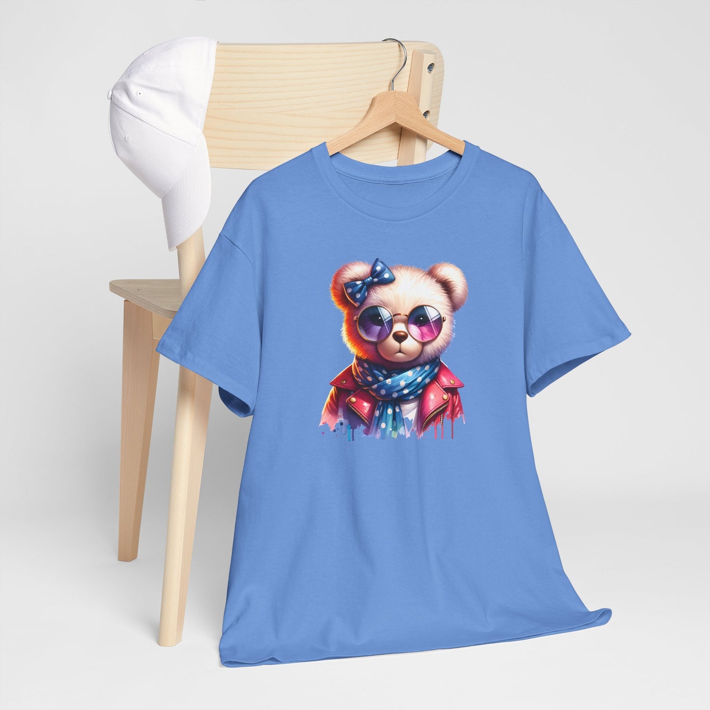 Princess Grace Cool Bear Graphic Unisex Heavy Cotton Tee Stylish & Fun for All