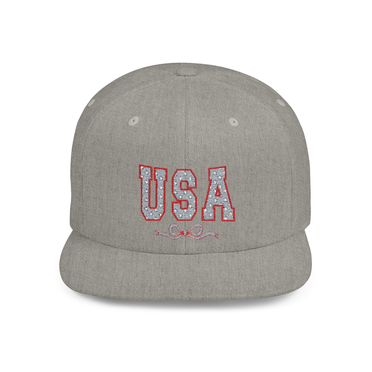 Princess Grace USA Glitter Flat Bill Snapback Hat Trendy and Stylish