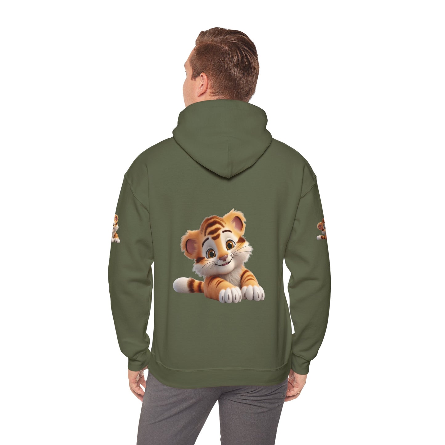 Princess Grace Cute Tiger Design Unisex Heavy Blend Hooded Sweatshirt