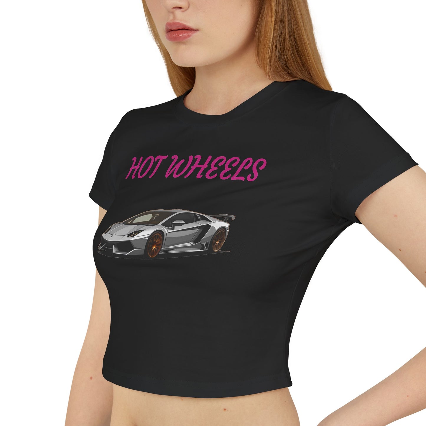 Princess Grace Hot Wheels Graphic Baby Tee for Car Enthusiasts