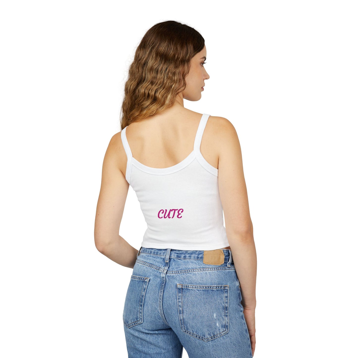 Princess Grace Fierce & Cute Women's Spaghetti Strap Tank Top Tiger Design