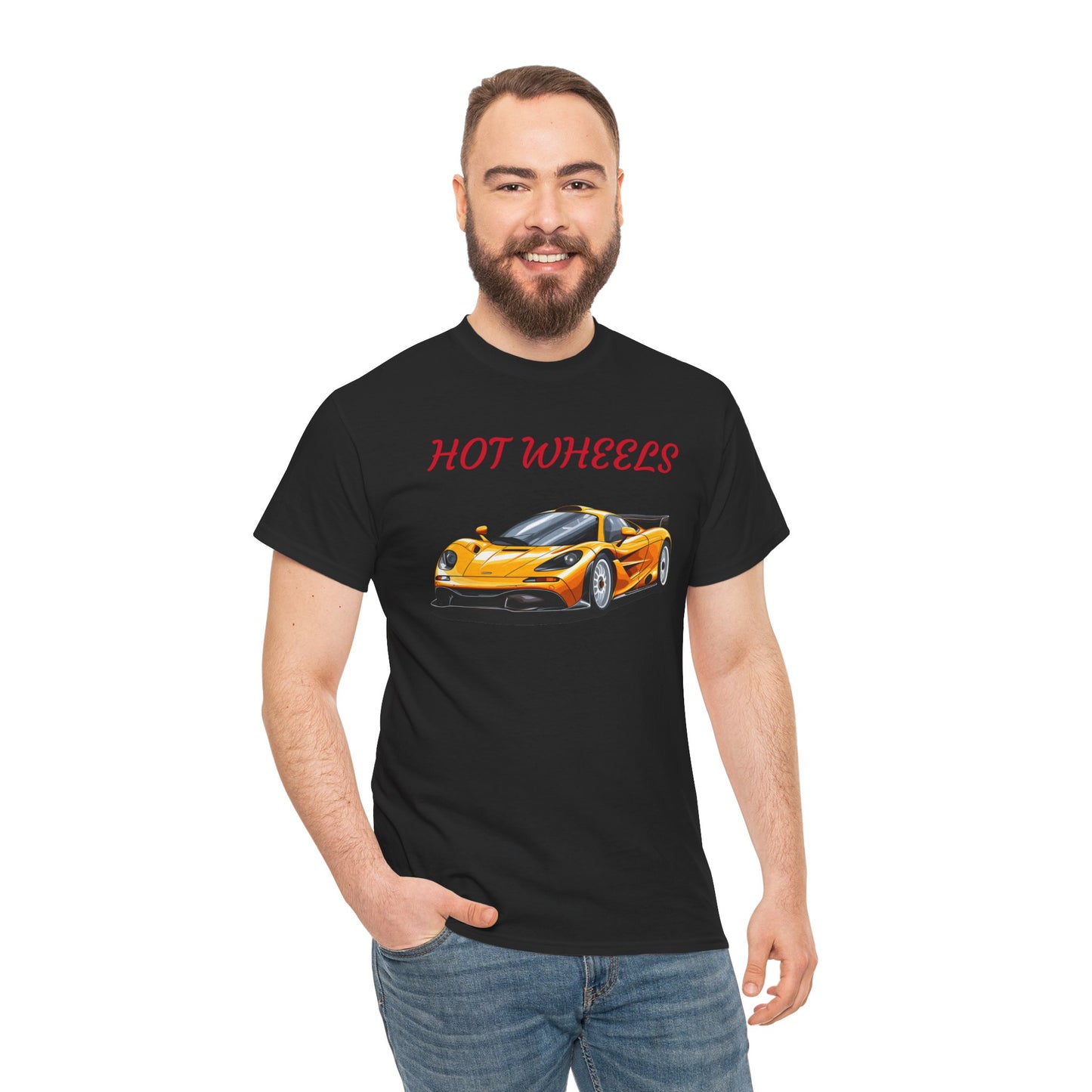 Princess Grace Hot Wheels Unisex Heavy Cotton Tee Cool Car Graphic T-Shirt for Enthusiasts