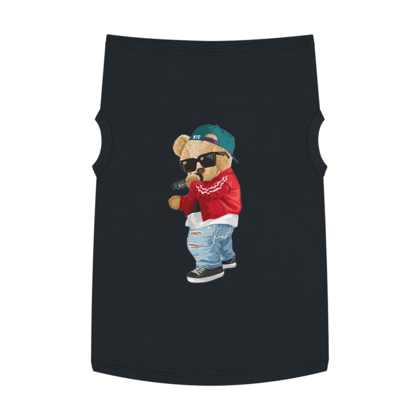 Princess Grace CUTE Cool Bear Hip-Hop Pet Tank Top Trendy Dog Apparel for Stylish Pets