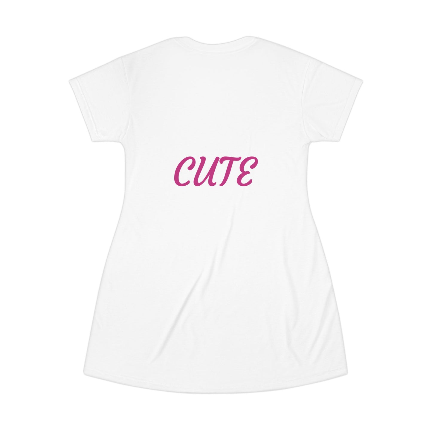 Princess Grace Cute Animal Graphic T-Shirt Dress for Casual Days