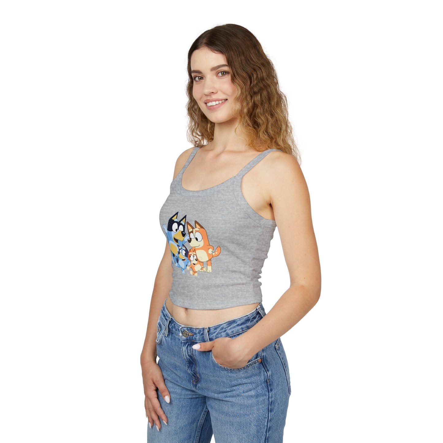 Princess Grace Bluey Cute Cartoon Women's Spaghetti Strap Tank Top