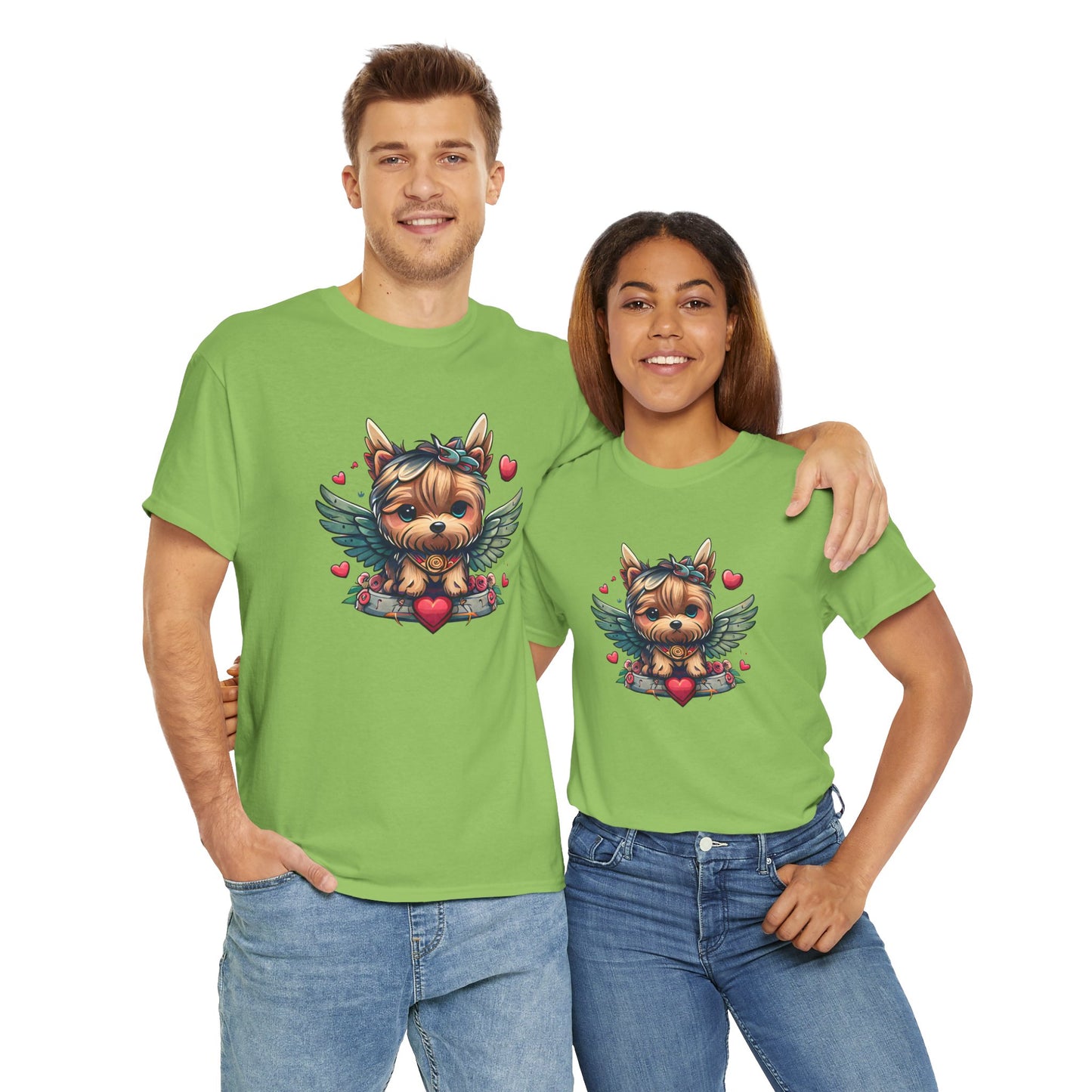 Princess Grace Loveable Yorkie Graphic Tee Cute Dog Design T-Shirt for Pet Lovers