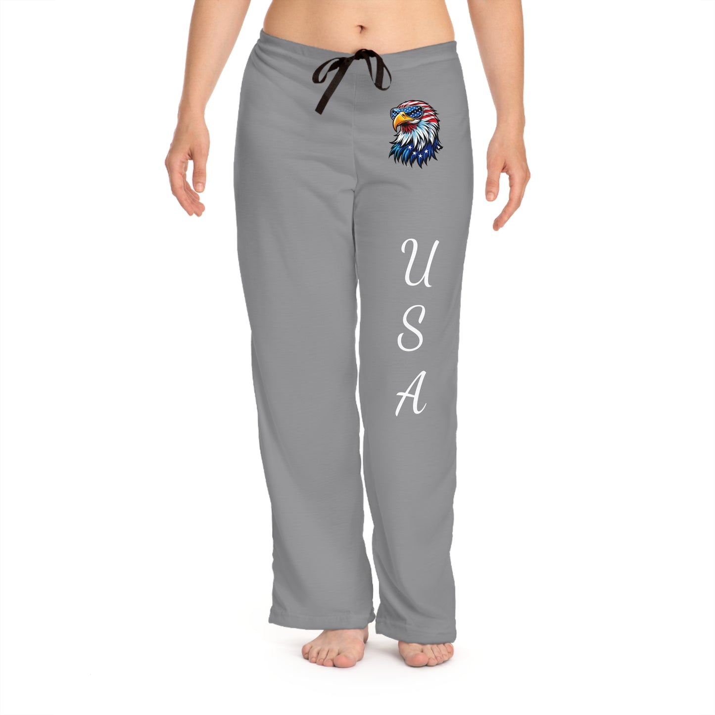 Princess Grace Patriotic Pajama Pants with Eagle Design