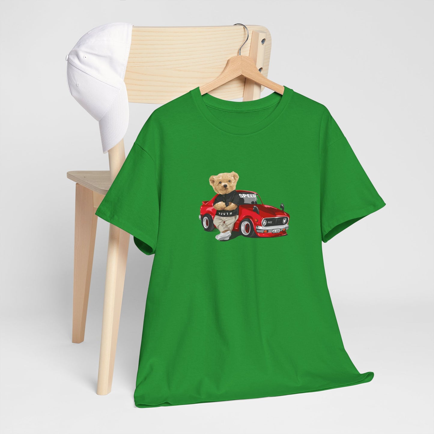 Princess Grace Cute Teddy Bear Unisex Heavy Cotton Tee Casual Wear for All Ages