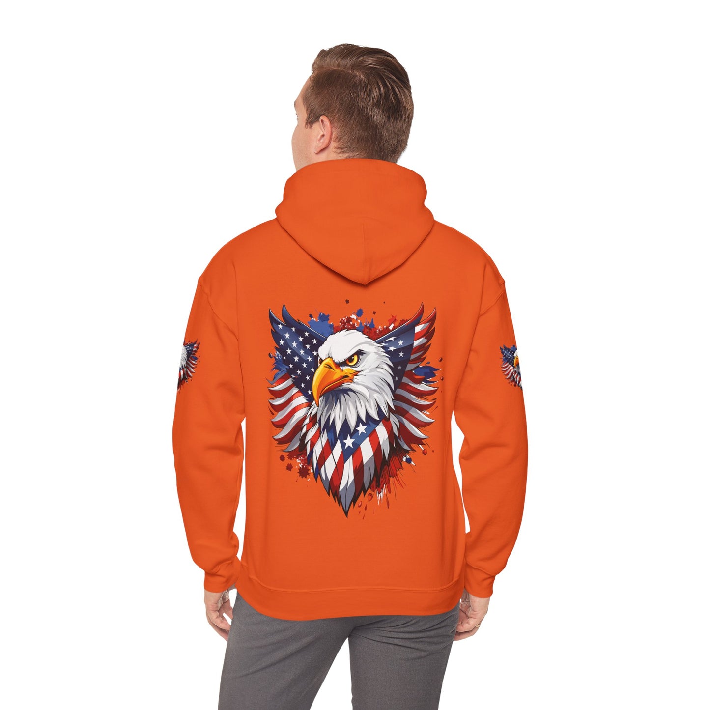 Princess Grace Patriotic Eagle Hoodie Unisex Heavy Blend Hooded Sweatshirt