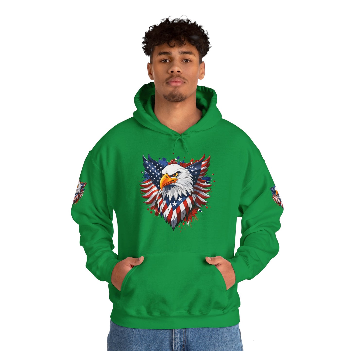 Princess Grace Patriotic Eagle Hoodie Unisex Heavy Blend Hooded Sweatshirt