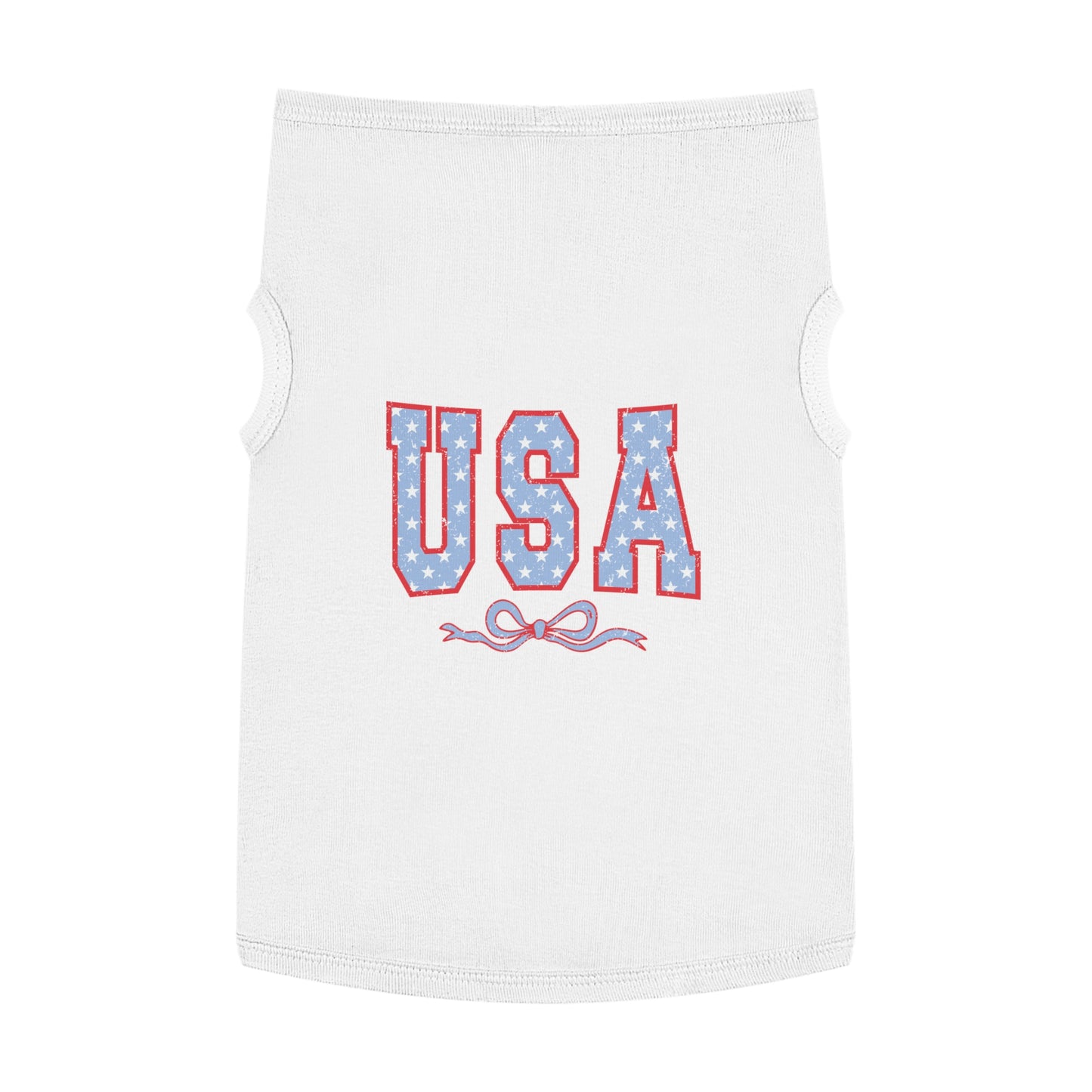 Princess Grace USA Stars Pet Tank Top Patriotic Dog Apparel for 4th of July & Independence Day
