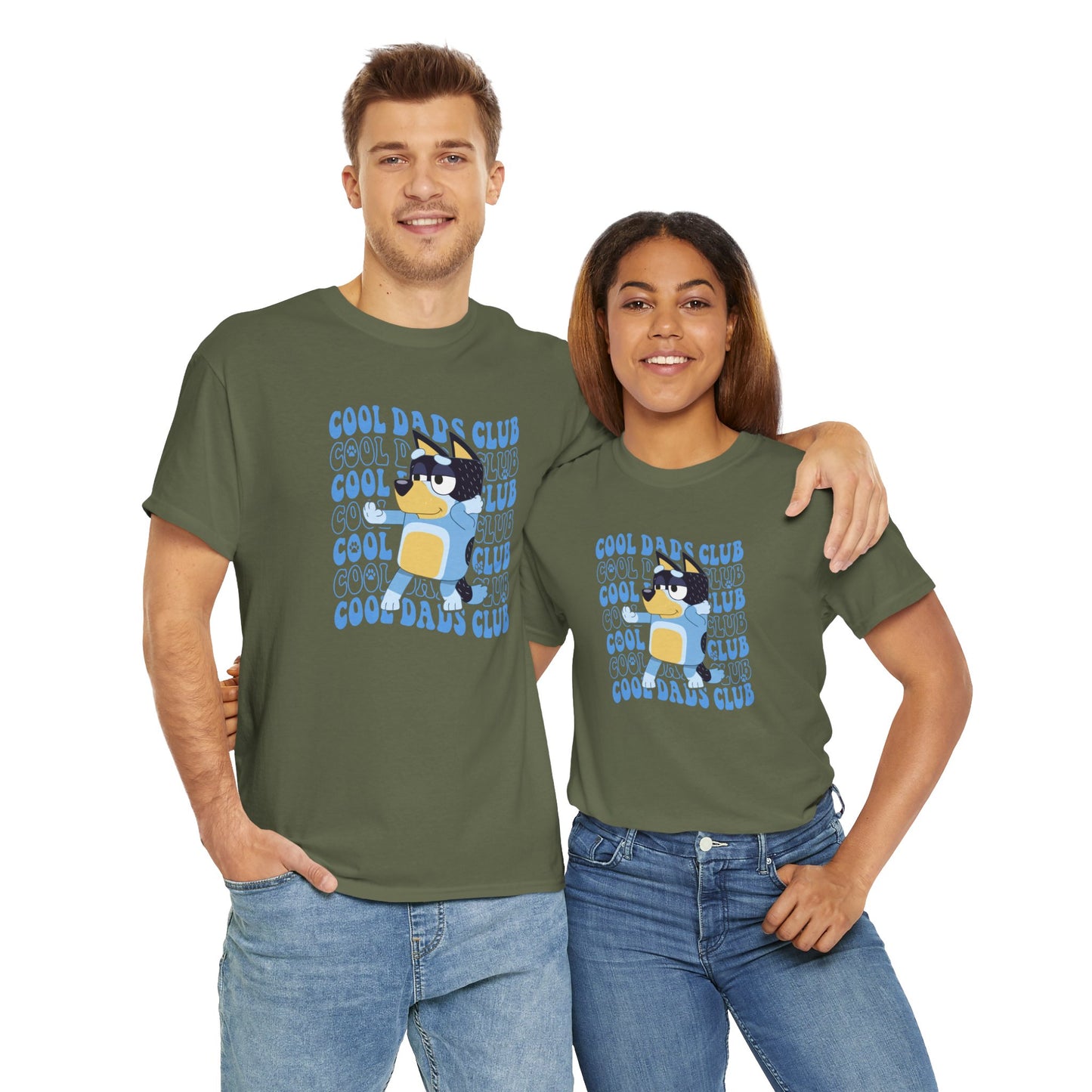 Princess Grace Bluey Cool Dads Club Unisex Heavy Cotton Tee